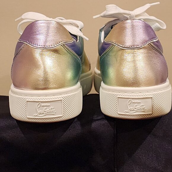 Excellent EU39 CHRISTIAN LOUBOUTIN Sneakers Vieirissima Iridescent - Picture 12 of 16